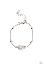 Load image into Gallery viewer, Heartachingly Adorable - Silver bracelet
